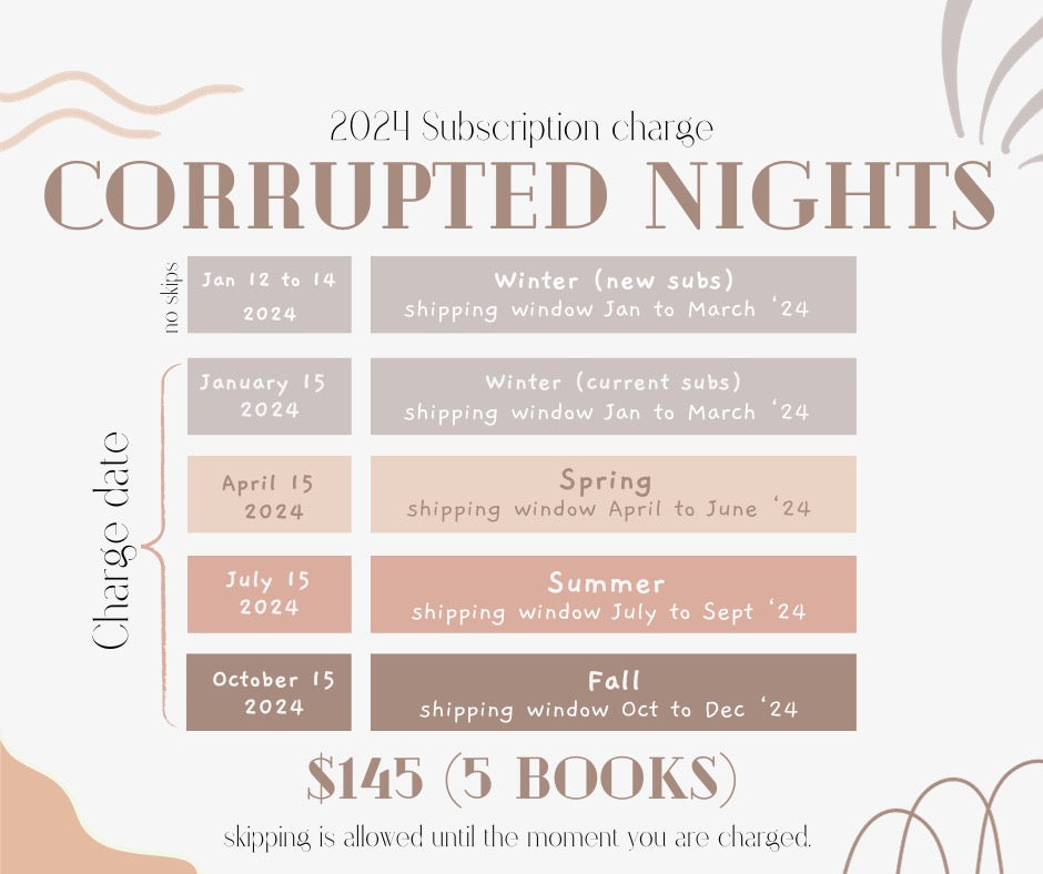 Corrupted Nights Book Box Dark and Quirky