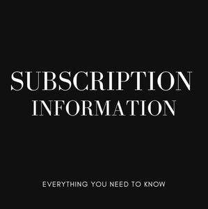 Subscription Information