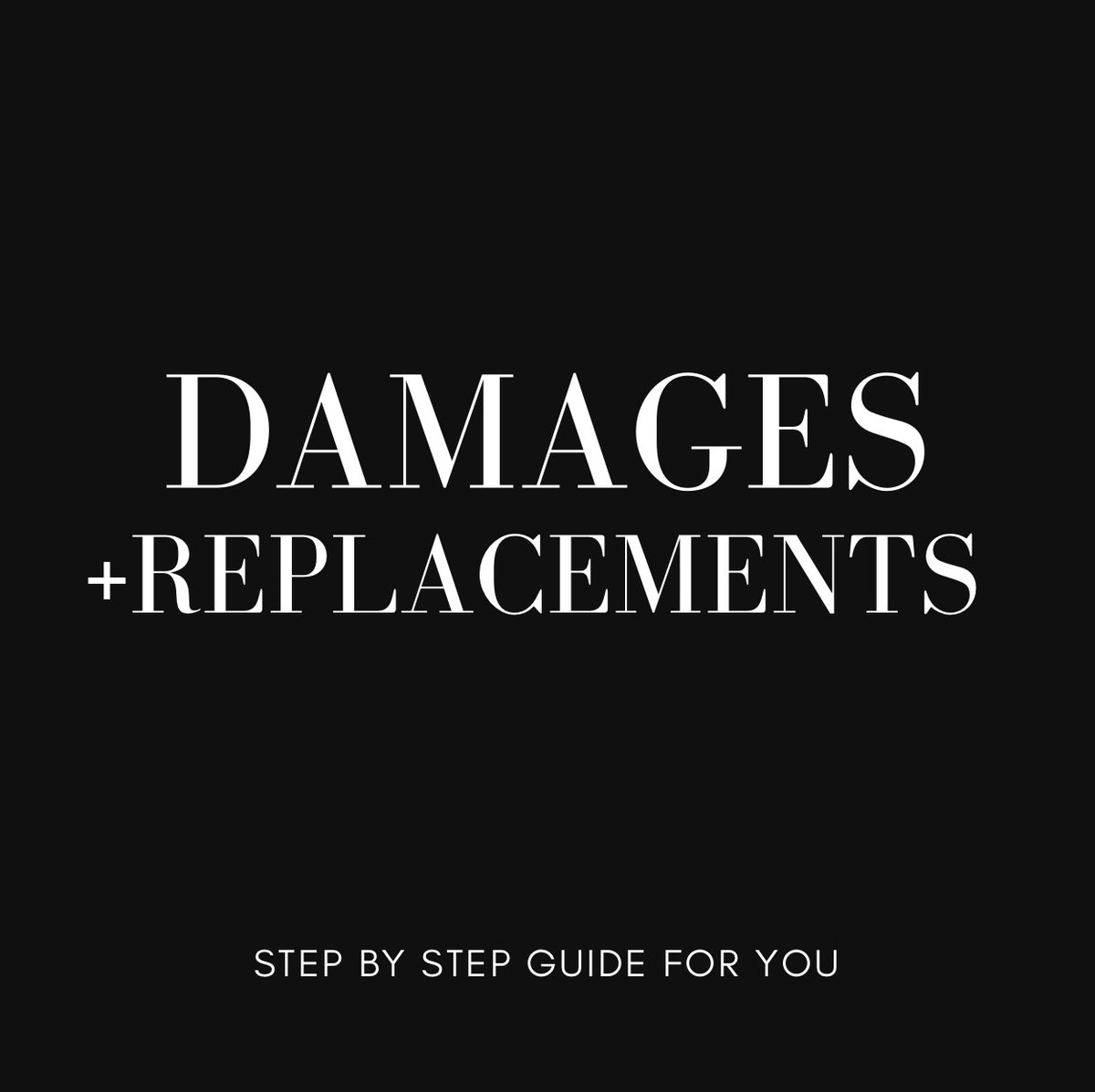 Damages + Replacements Dark and Quirky